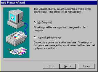 Create Printer Wizard